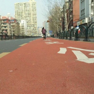 睿龙防滑彩色道路，公交车行路面铺设供应商