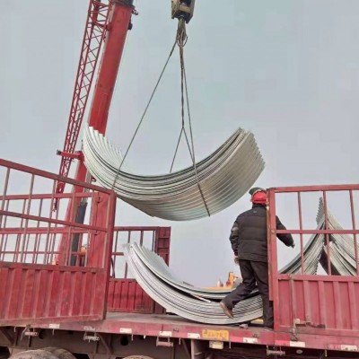 青海钢波纹涵管施工  整装式钢制波纹管涵 高速道路施工