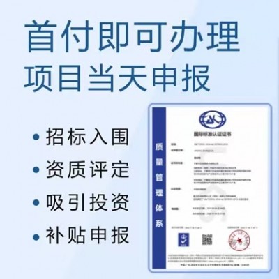 广东深圳ISO9001认证全国通用闪电出证