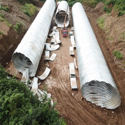 贵州整装钢制波纹管涵  1米直径钢波纹管排水