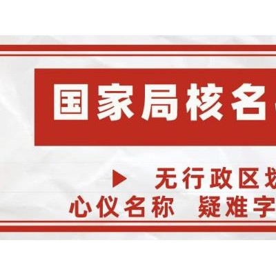 注册办理国家局指定公司字号名称