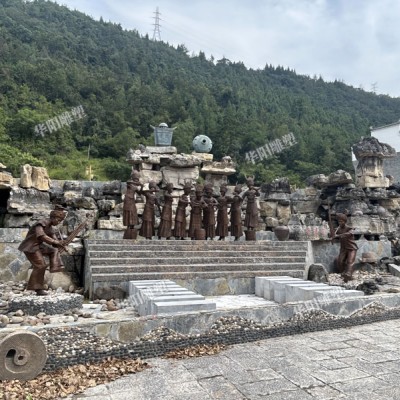 华阳雕塑 重庆广场群雕定制 重庆旅游IP创意设计